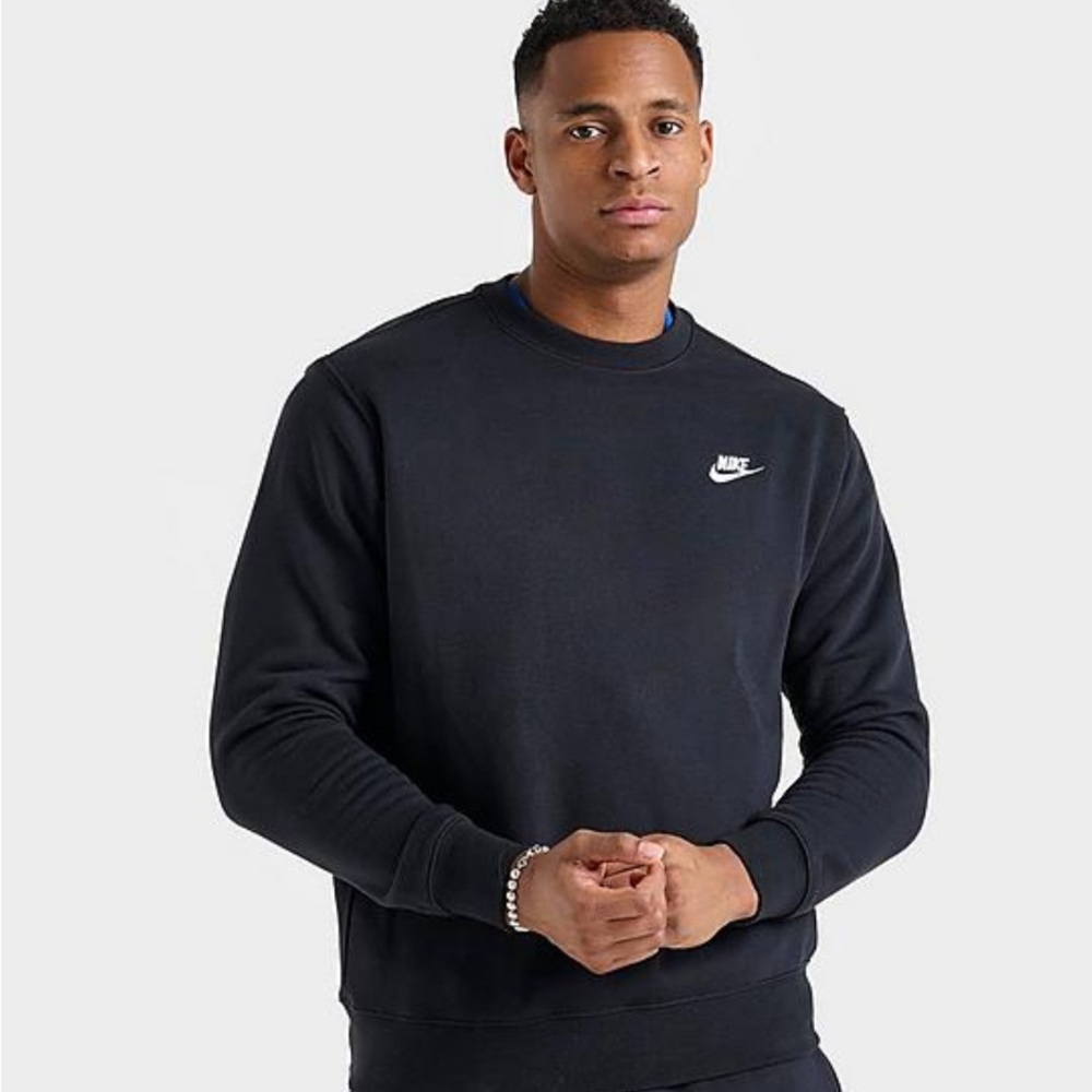 Nike Men's Black Crewneck Sweater